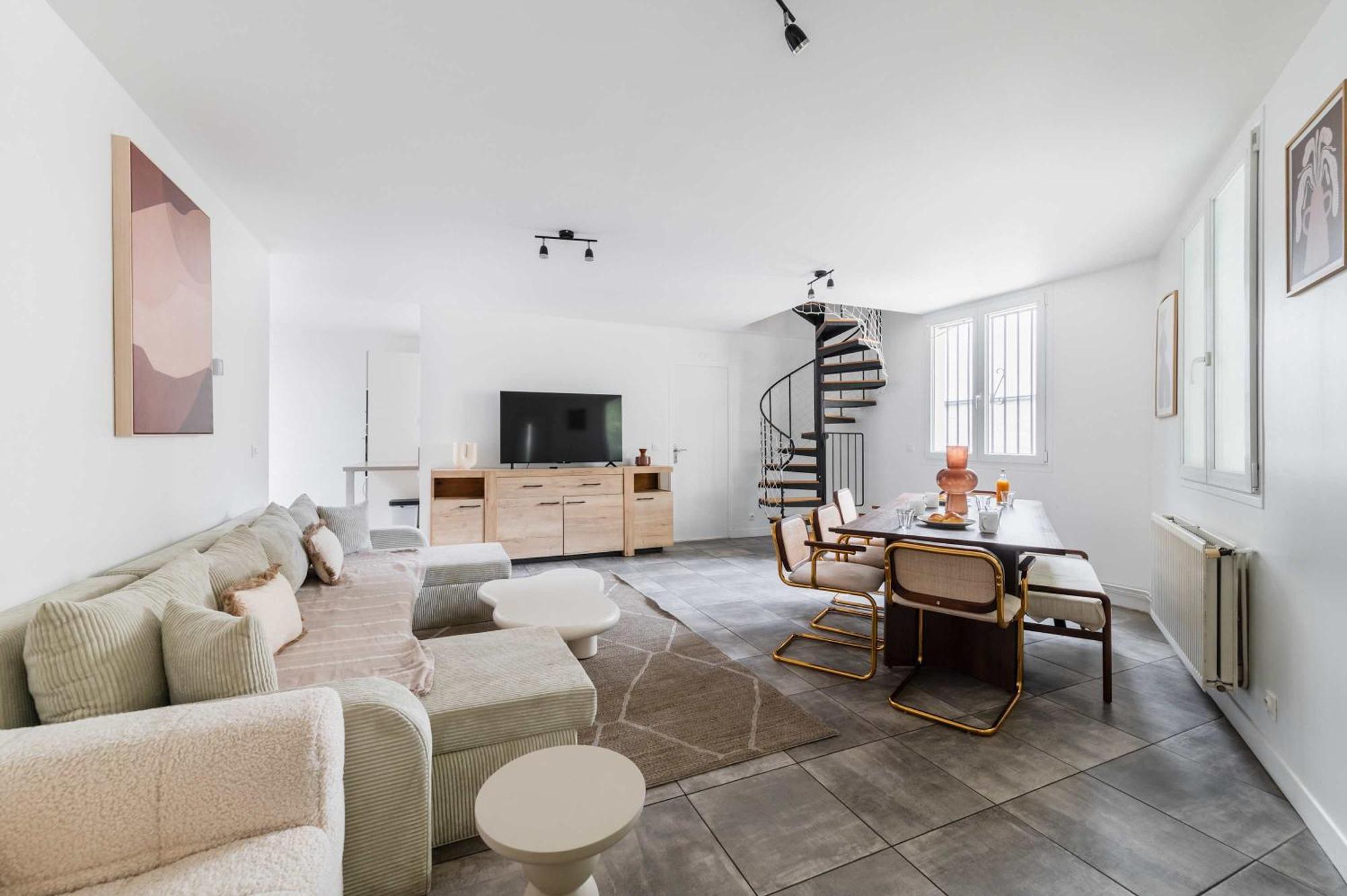 Villa Romainville Paris Pour 8 Personnes - Flat-Guest المظهر الخارجي الصورة